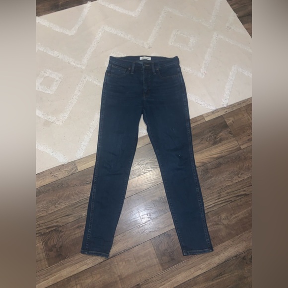 Madewell denim 10in high rise skinny dark rinse $130 jeans casual contemporary - Picture 4 of 9